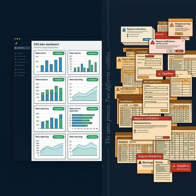 ESG compliance data collection and supplier relationship management