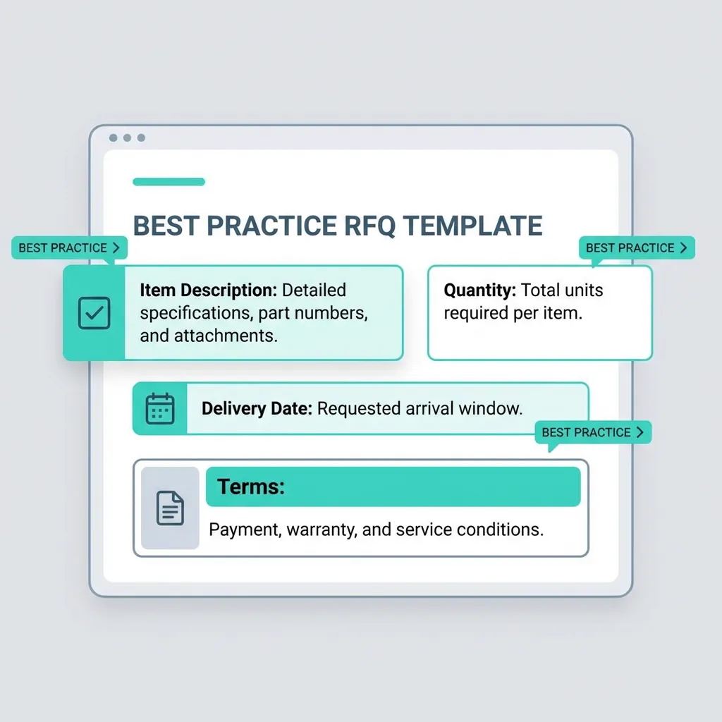 RFQ document template with best practices highlights