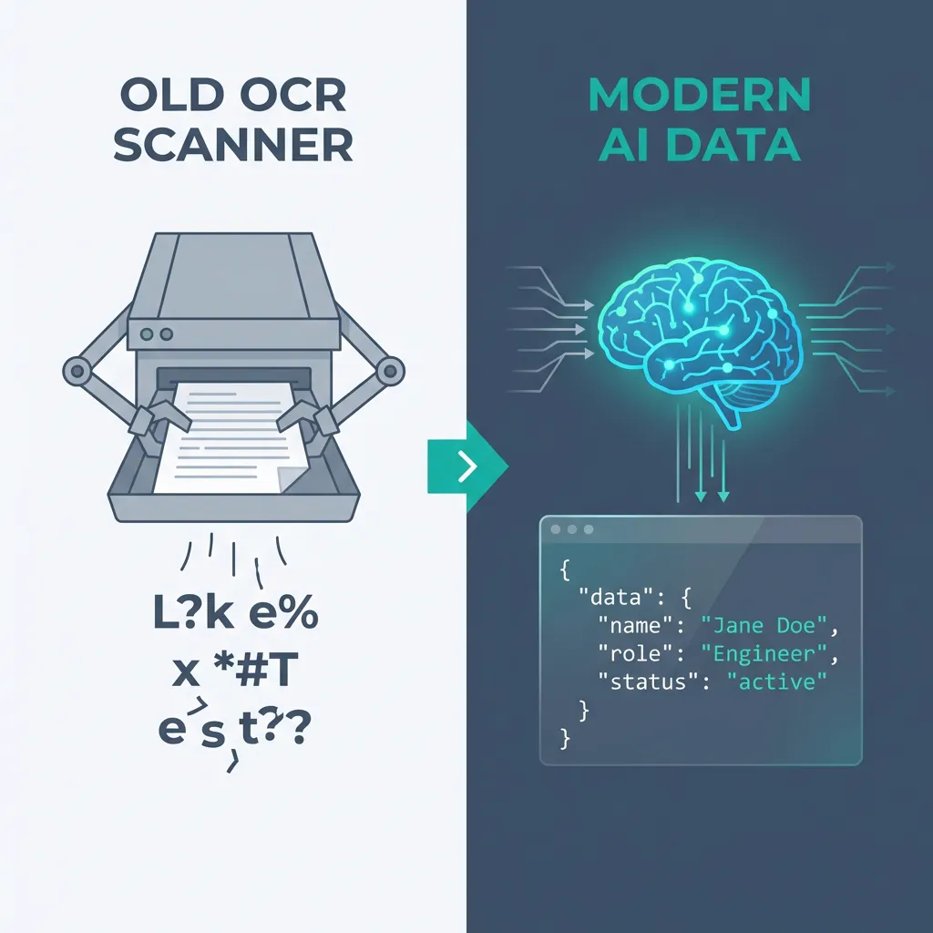 OCR vs AI comparison for document processing in procurement