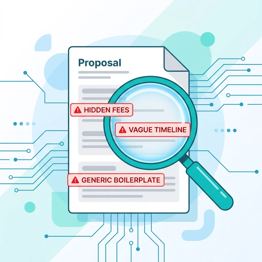 Warning signs and red flags in vendor RFP responses